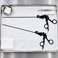 Pince laparoscopique robuste de 3 mm avec poignée à D non verrouillable, instrument monopolaire rotatif pour la chirurgie générale