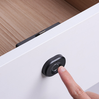 Serrure de tiroir intelligente Qidots à empreinte digitale, format mini, sans clé, avec 10 empreintes digitales pour coiffeuse