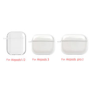 Coque de protection complète pour écouteurs en TPU souple Super clair Transparent pour <span class=keywords><strong>Airpods</strong></span> pro 3 2 1 étui <span class=keywords><strong>Ultra</strong></span> mince - Product Image 1