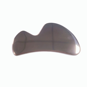 Outil de massage Guasha en acier inoxydable lisse et brillant à double tranchant – Conception ergonomique pour spa à domicile et relaxation musculaire - Product Image 4