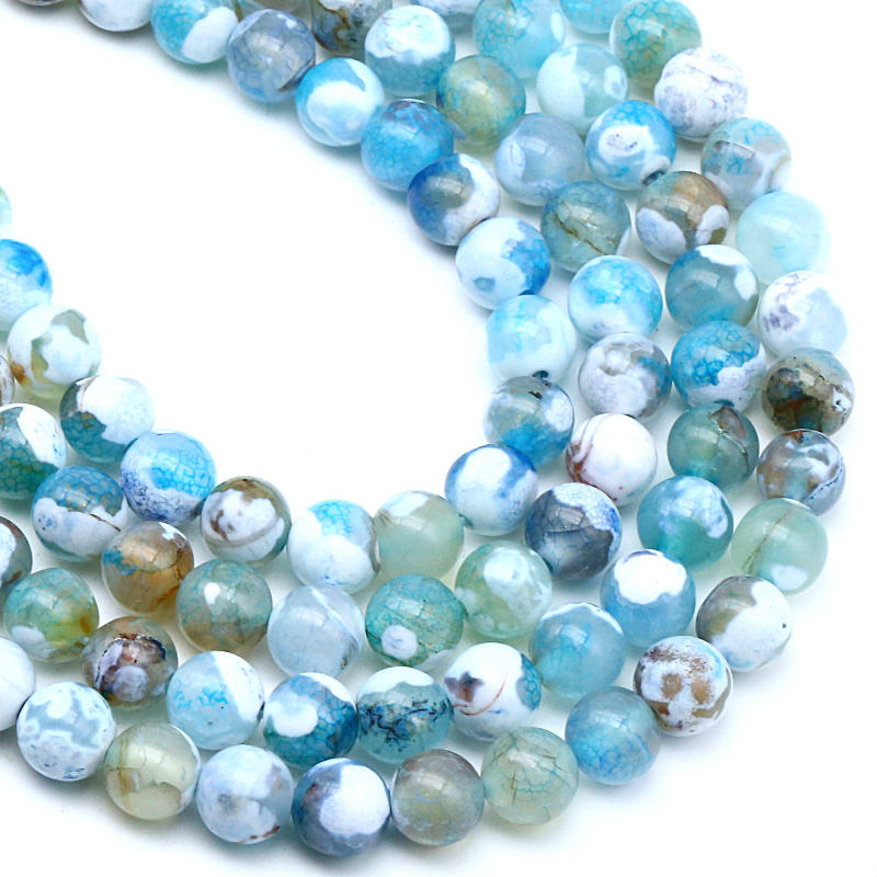 Aquamarine Fire Dragon Veins Agate