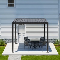 Pergola bioclimatique en aluminium avec brise-soleil électrique, imperméable, support de toit pour pavillon extérieur, jardin, balcon, vente en gros d'usine