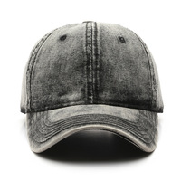 Gorra de Béisbol Bordada con Logotipo Personalizado al por Mayor, Gorras de 6 Paneles de Algodón Lavado