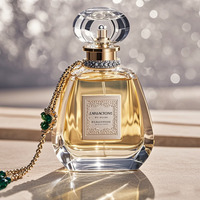 Flacon de parfum en verre carré de 50ml 100ml personnalisé rechargeable avec bouchon à vis joint compte-gouttes pour sérum diffuseur emballage de crème