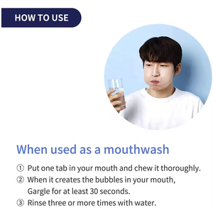 Compresse di <span class=keywords><strong>dentifricio</strong></span> per collutorio naturale compresse di <span class=keywords><strong>dentifricio</strong></span> da viaggio alla rinfusa alito fresco portatili masticabili - Product Image 6