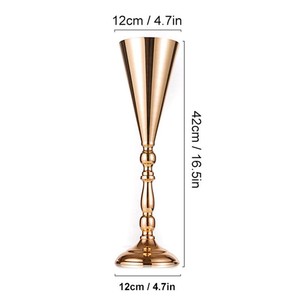 <b>Wedding</b> Flower Vase Tabletop Decorative Metal Storage Ornament <b>Wedding</b> Candlestick - Product Image 6
