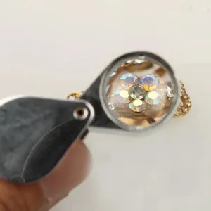 Portable Folding Jewelry Loupe 30X 20X 10X Magnifying Glass Pocket Size Jewelry Magnifier Glasses