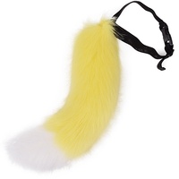 Nouvelle queue de renard artisanalette pour cosplay d'Halloween, accessoire de queue d'animal pliable et ajustable pour hommes et adultes