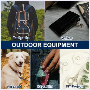 Round Shaped Spring Snap Keychain <b>Clip</b> Metal Trigger Keychain <b>Hook</b> <b>Clip</b> Key <b>Hook</b> Buckle - Product Image 5