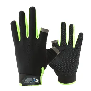 OEM Fitness fishing gloves male outdoor sunscreen anti-skid breathable touch screen thin sport cycling gloves