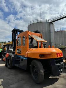 Prix de gros Japon TCM FD100 Chariot élévateur lourd de 10 tonnes entièrement révisé avant livraison pour opération en entrepôt de conteneurs en zone intérieure - Product Image 2