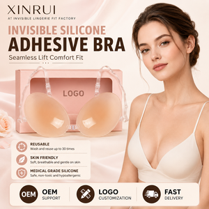 XINRUI <span class=keywords><strong>Soutien</strong></span>-<span class=keywords><strong>gorge</strong></span> en silicone à fermeture avant, Lingerie réutilisable, <span class=keywords><strong>Soutien</strong></span>-<span class=keywords><strong>gorge</strong></span> invisible push-up avec bretelles, <span class=keywords><strong>Soutien</strong></span>-<span class=keywords><strong>gorge</strong></span> magique en silicone Nu Bras - Product Image 1