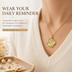 Guardian Angel Praying Alloy Embossed Pendant Christian Faith Ornament Baptism <b>Confirmation</b> Souvenir <b>Gift</b> - Product Image 4