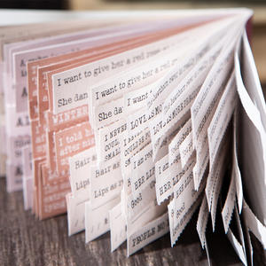 Bloc de Notas Adhesivas con Temática de Texto de la Serie Book Whispers, 30 Hojas/paquete, Materiales Creativos para Collage, Base de Cuaderno Simple - Product Image 2