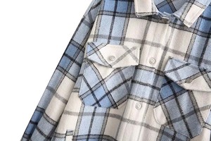 Nouvelle <span class=keywords><strong>veste</strong></span> de chemise en laine épaisse pour <span class=keywords><strong>femme</strong></span>, <span class=keywords><strong>surchemise</strong></span> <span class=keywords><strong>à</strong></span> <span class=keywords><strong>carreaux</strong></span> <span class=keywords><strong>à</strong></span> revers, <span class=keywords><strong>veste</strong></span> d'automne, vente en gros - Product Image 6