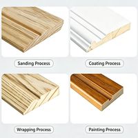 Plinthes en MDF sur mesure, accessoires de revêtement de sol, bandes décoratives pour la décoration de villas, prend en charge la déclaration de douane