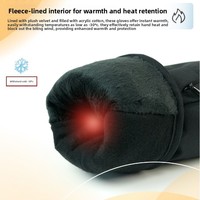 Mitaines de snowboard professionnelles MTskier MT2025-113, double couche, durables, imperméables, avec doublure thermique à cinq doigts pour le ski d'hiver