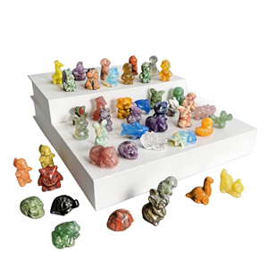 Miniatures <span class=keywords><strong>d</strong></span>'animaux sculptées en cristal – Ornement éducatif DIY, cadeau idéal pour mariages, anniversaires, fêtes, remises de diplômes, et cadeaux de pendaison de crémaillère - Product Image 2