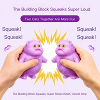 Jouets Squishies en forme de chat et de balle, à remontée lente, mignons, jouets anti-stress, mini jouets Squishy, jouets à presser en TPR, vente en gros