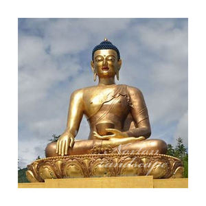 Decorazione esterna di lusso grande rame bronzo Zen <span class=keywords><strong>Buddha</strong></span> meditando statue da giardino - Product Image 3