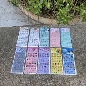 Autocollants carrés Power Girls Tamagotchis, motifs mignons de dessins animés et d'anime, pour périphériques - Product Image 2