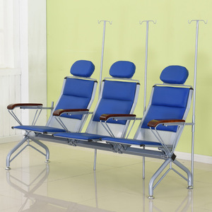 Silla de infusión Crane IV para 4 personas, reforzada, para uso hospitalario y clínico, con pasamanos y soporte. - Product Image 3