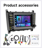 Radio para Auto Android de 7 Pulgadas BQCC, Octa DSP 32EQ, 4G, GPS, WIFI, Carplay, Android Auto, Reproductor para Auto para Mercedes Benz Clase C W203 2004-2007