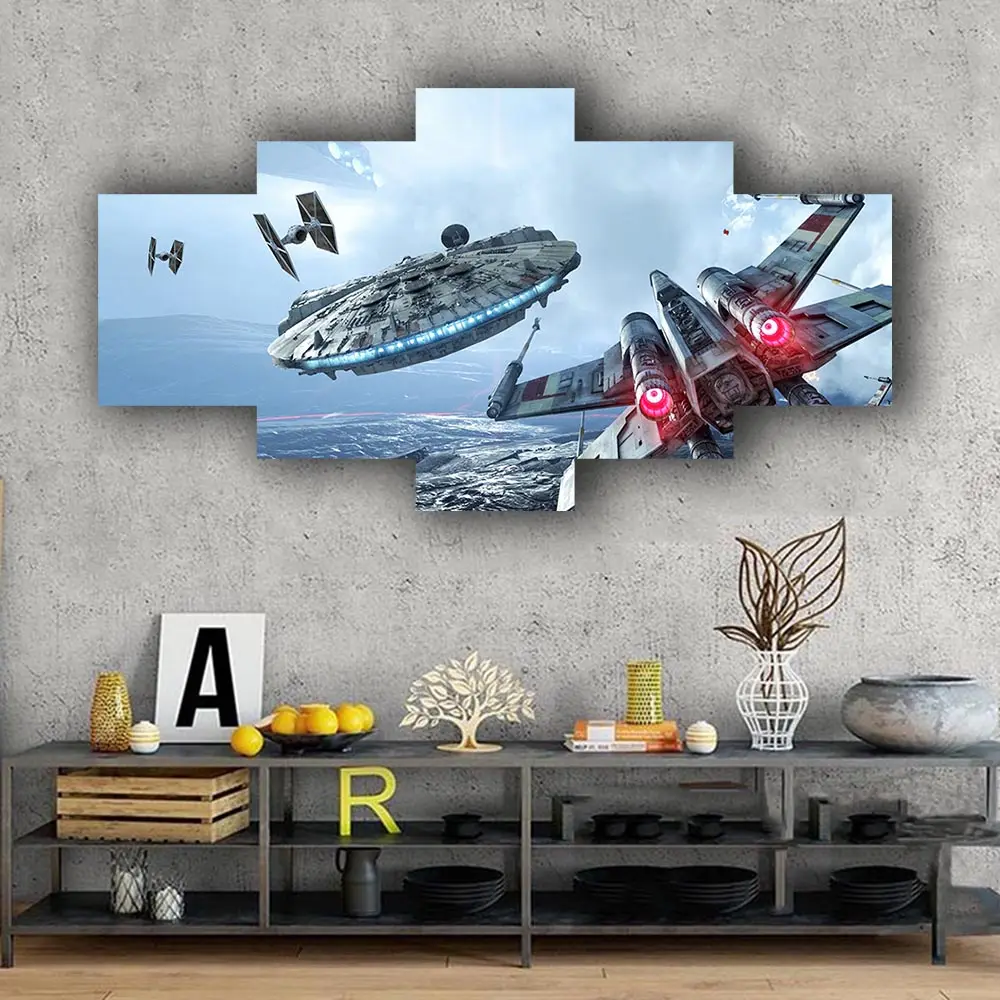 Wall Art Dropshipping 5 Stuks Canvas Schilderij Star Films Foto 'S En Poster Hd Gedrukt Home Decor Woonkamer Kunstwerk Frame