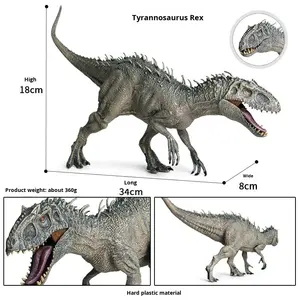 Figura de Dinosaurio de PVC 3D, Modelo Educativo de <span class=keywords><strong>Indominus</strong></span> <span class=keywords><strong>Rex</strong></span>, Juguete de Animal Jurásico para Niños, Fabricante 2025 - Product Image 3