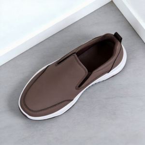 Zapatos Sin Cordones para Hombre, Diseño Sólido para Primavera, Forro de Algodón Cómodo, Diseño Antideslizante y Resistente al Desgaste, Parte Superior de Tela Duradera - Product Image 1