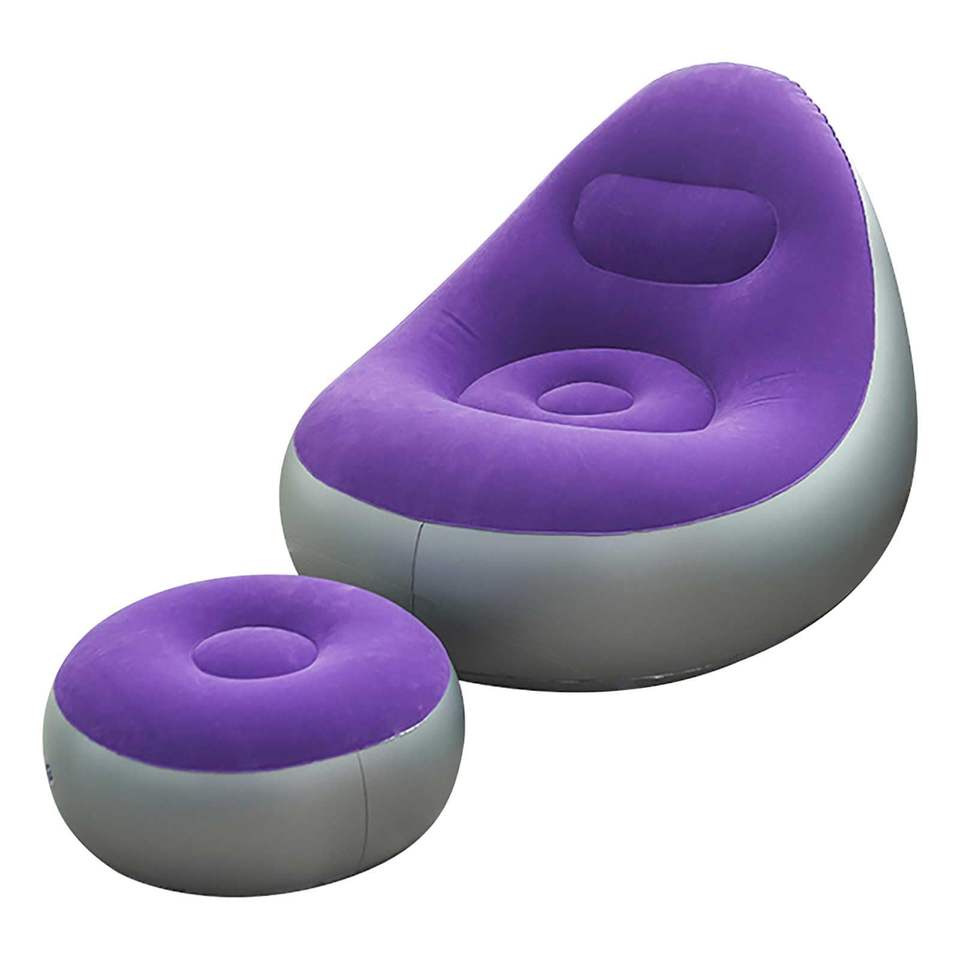 Plastic Inflatable Couch New Design Modern PVC Inflatable Sofa Chair with Cooling Feature for ...