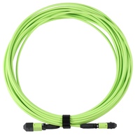 Kabel Patch Fiber Optik MTP MPO Berkualitas Tinggi OM5 untuk Penggunaan Dalam Ruangan 8/12/24 Core Perakitan Kabel Trunk dengan Jaket Luar LSZH/PVC untuk Pusat Data