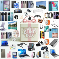 Boîtes mystères de haute qualité avec des surprises électroniques 3C, des manettes de jeu, des nouveautés, des téléphones portables, des montres intelligentes, des écouteurs