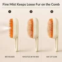 Brosse de toilettage vapeur autonettoyante pour animaux de compagnie avec réservoir d'eau, pour chats, chiens et petits animaux – Vente en gros