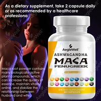 Aeglewell OEM Mélange d'Ashwagandha, de Racine de Maca et de Fenugrec – Supplément Super Aliment Complexe pour Hommes et Femmes, pour l'Humeur et les Performances