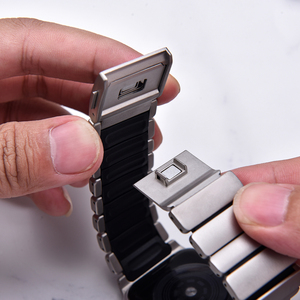 JAETIUM Titanium Silicone Magnetic Clasp Hybrid Strap for <b>Smart</b> <b>Watch</b> Ultra 49mm 46mm 45mm - Product Image 3