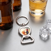 Sublimations-Flaschenöffner-Schlüsselanhänger aus Metall in Herzform, Schwarze Box für Valentinstagsgeschenk, Auf Lager, Versand Innerhalb von 3 Tagen, Schlüsselring