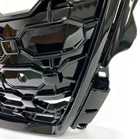 Grille de ventilation avant noire brillante en nid d'abeille pour A3 S3 2021 2022 2023