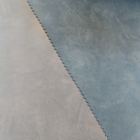 Tissu en cuir PU avec effet délavé, résistant à l'abrasion, pour vêtements et accessoires