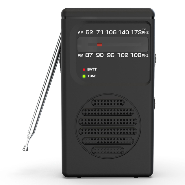 Portable Mini AM/FM Radio Single-channel All-band Player - European, American, Japanese Version - Pointer-style Elderly Radio