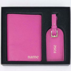 Ensemble fin et élégant de porte-cartes RFID en cuir PU personnalisé, housse de passeport de voyage de luxe pour bagages - Product Image 4