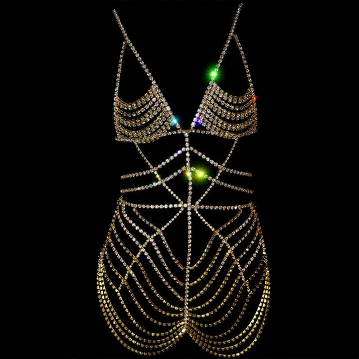 New Rhinestone for Women Body Suit Luxury Party Dress Fashion Jewelry ...