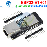 WT32-ETH01 Modul Papan Nirkabel ESP32 MCU Gateway Kombo WIFI Kompatibel dengan Ethernet Jaringan Port Serial Tertanam