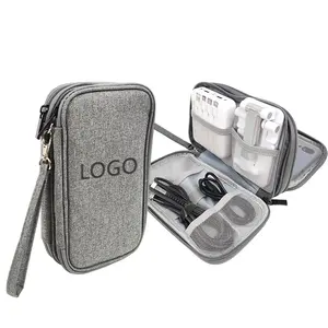 Bolsa de almacenamiento digital electrónica para accesorios personalizados, bolsa organizadora de cables Usb, bolsa organizadora de viaje multifuncional