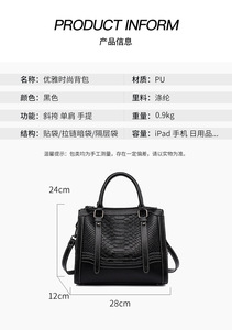 Bolsos cruzados de diseño de moda, bolsos de hombro de cuero PU de alta calidad, bolsos de mano casuales de lujo para mujer - Product Image 4