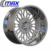 Jantes forgées à déport profond MAX 24x14 26x14 30x14 8x6.5 8x165.1 pour Dodge Ram 2500 3500, Chevrolet Silverado 1500 2500 3500HD