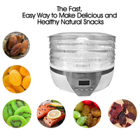 XJ-14709 Mini Food Dehydrator Thuisgebruik Voedseldroger Elektrische Groenten En Fruit Droger Plastic Engels Huishouden 5 Trays 500