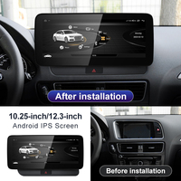 Nuevo sistema multimedia inalámbrico para automóvil con Android AUTO y CarPlay, pantalla de 12.3 pulgadas para Audi Q5, reproductores de video para automóvil