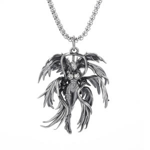 Vente en gros collier de bête de jeune fille personnalité collier pendentif bête ange européen et américain - Product Image 2
