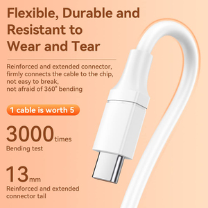 1m 2m siêu nhanh Sạc Loại C cáp USB để Loại C Cáp dữ liệu cho điện thoại di động và máy tính tương thích với 13 Pro <span class=keywords><strong>Max</strong></span> - Product Image 3